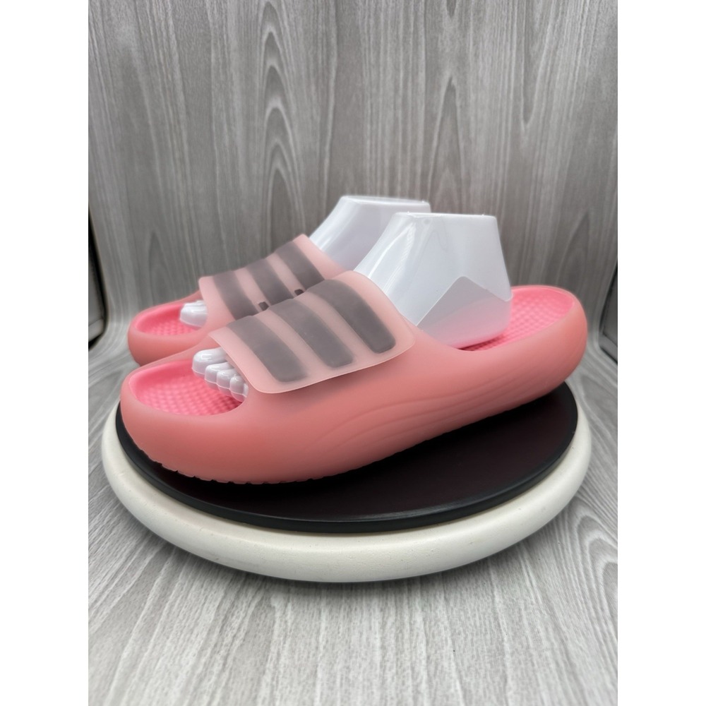 Adidas Originals Adislide Mens Size 10 Pink Black Slip On Slide Comfort JP6300